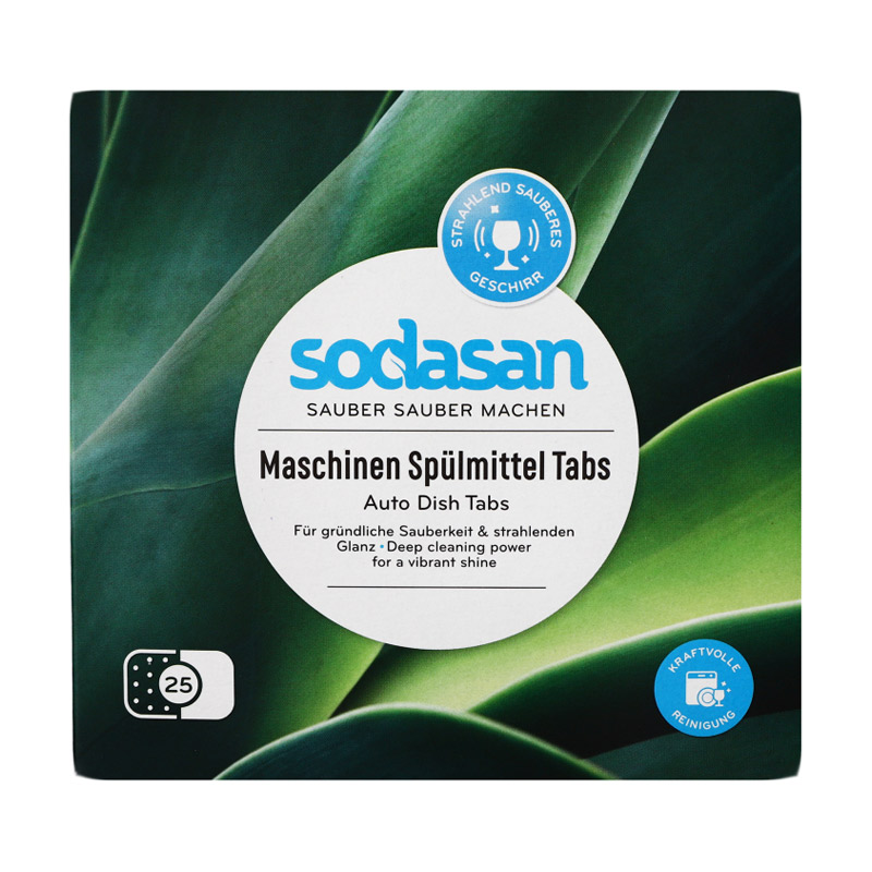 Органічні таблетки для посудомийної машини Sodasan, 25 шт